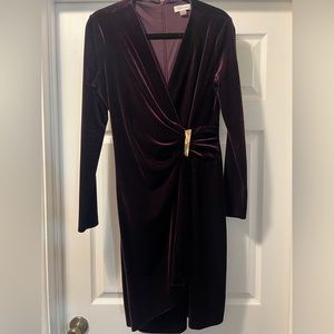 Velvet purple Calvin Klein dress. Size 10.
